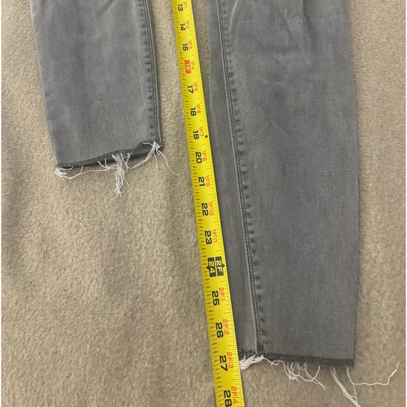 Spanx Vintage High Rise Distressed Grey Ankle Skinny Jeans/Jeggings Size Medium - Picture 7 of 10